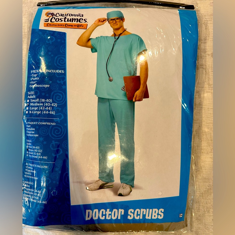 California costumes doctor scrubs costume